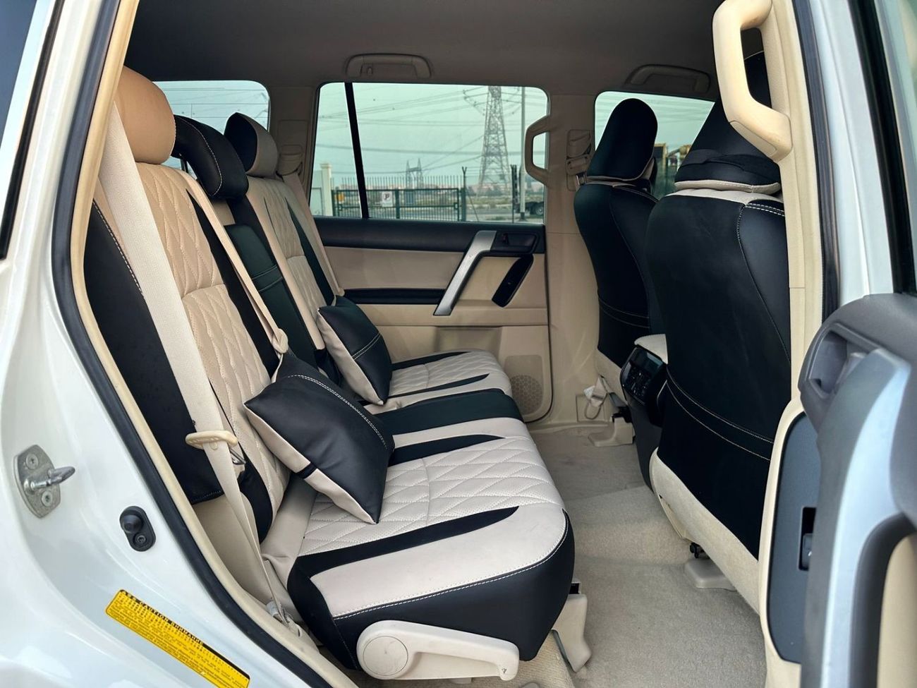 Toyota Prado MODIFIED TO PRADO 2023 | TEXTURED LEATHER SEATS | 2.7L PETROL | 2017 | TESLA SCREEN | LHD | REAR VIE