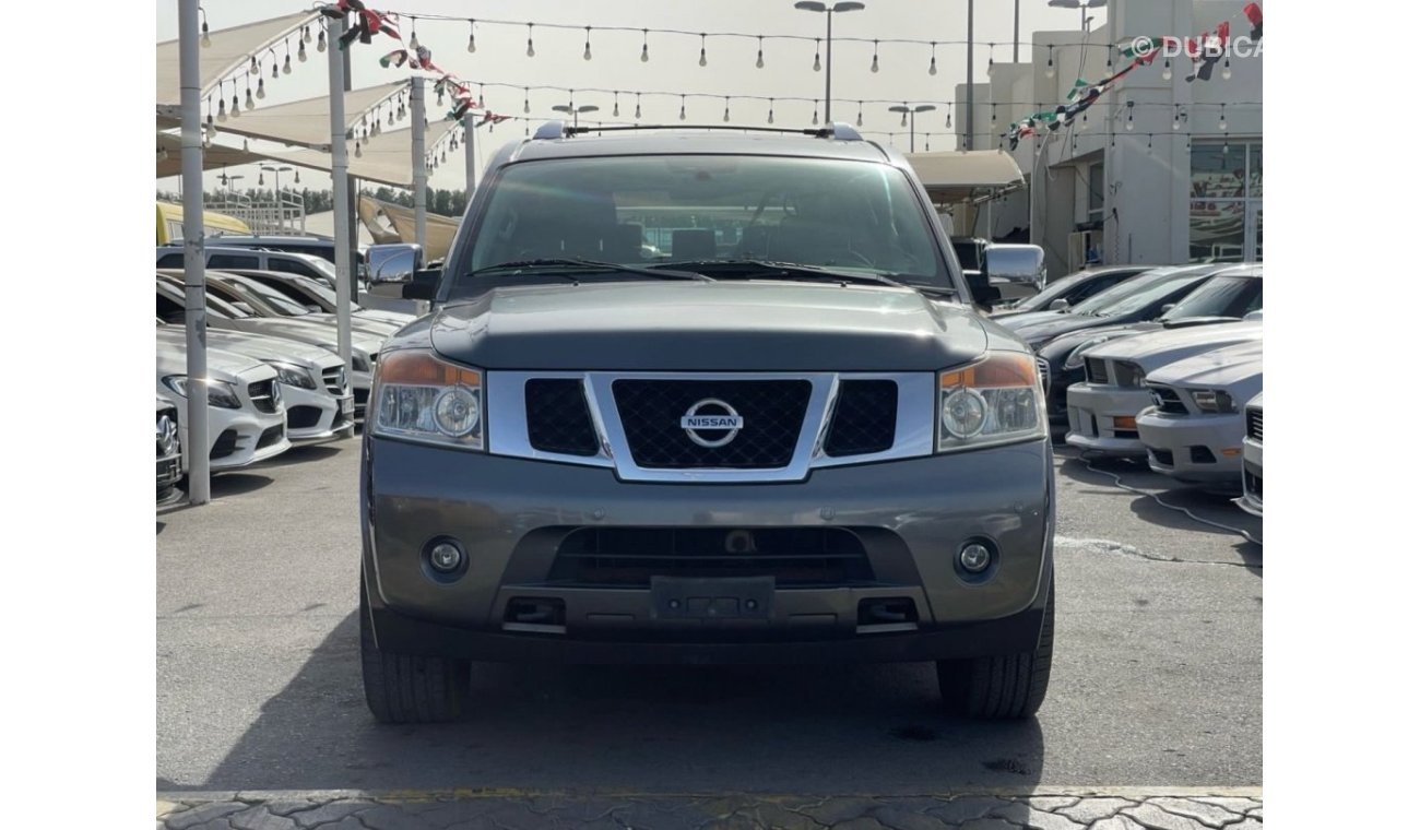 Nissan Armada LE 2014 model, Gulf, full option, sunroof, 8 cylinder, automatic transmission, odometer 124000