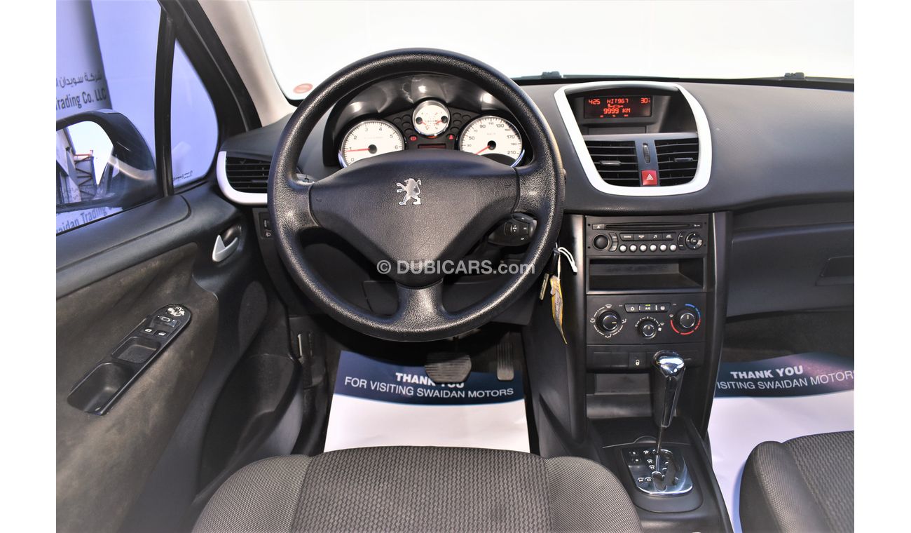 Peugeot 207 1.6L ACTIVE 2011 GCC SPECS