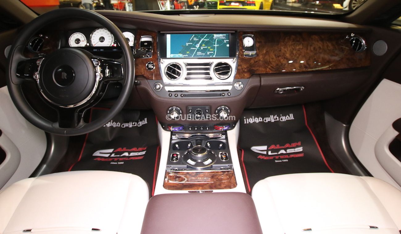 Rolls-Royce Wraith Original Color:  Brown | Silver  ( car with White Vinyl Sticker )