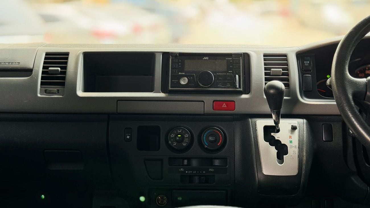 Toyota Hiace 2012 | 3.0L DIESEL ENGINE | AT | RHD | 14 SEATER | COMFORT SEATS | AUDIO PLAYER | POWER WINDOWS | TI