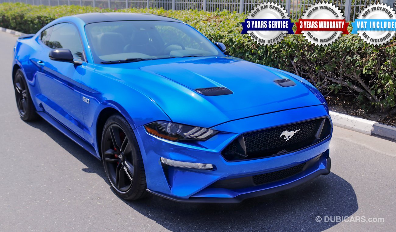 Ford Mustang 2020 GT Premium, 5.0 V8 GCC, 0km w/ 3Yrs or 100K km WTY + 60K km SERV @ Al Tayer