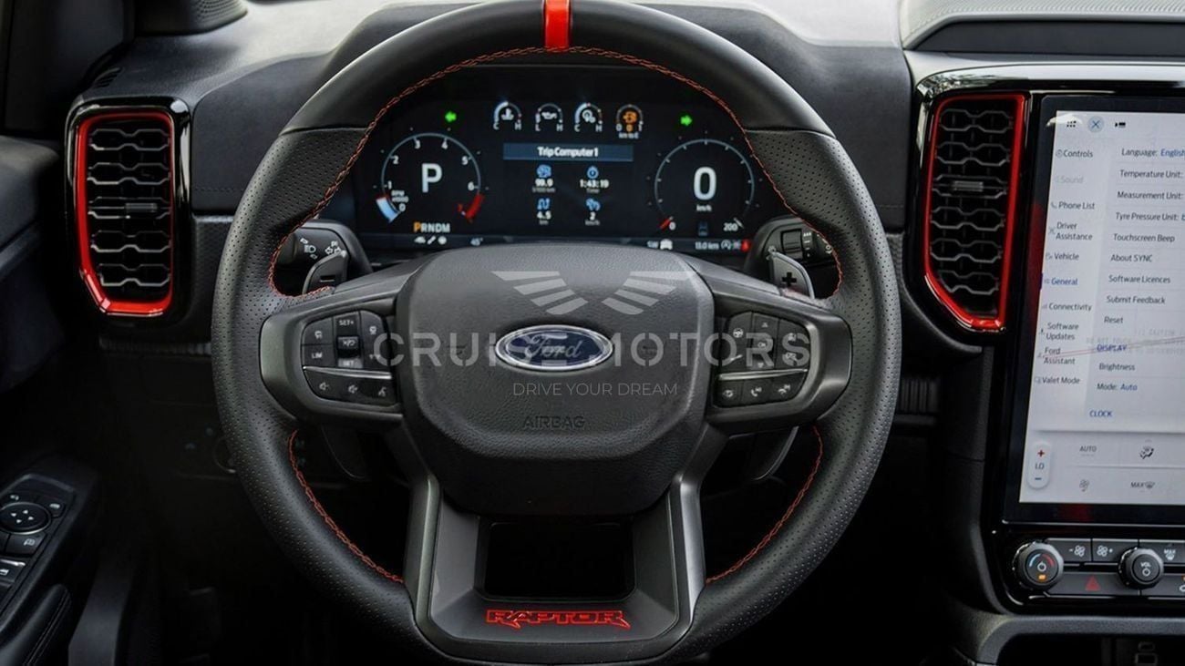 فورد رينجر رابتور Automatic - 3.0L - Petrol - Pick Up - 4WD - 5 Seats - 4 Doors - BLACK