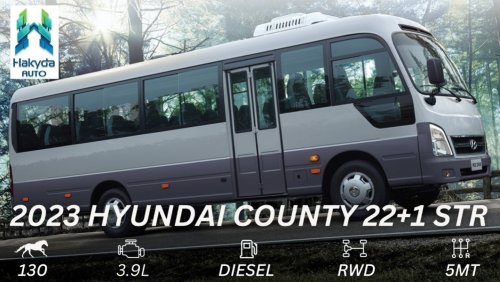 Hyundai County 22+1, 25+1 | 3,9L diesel for order with best price from South Korea