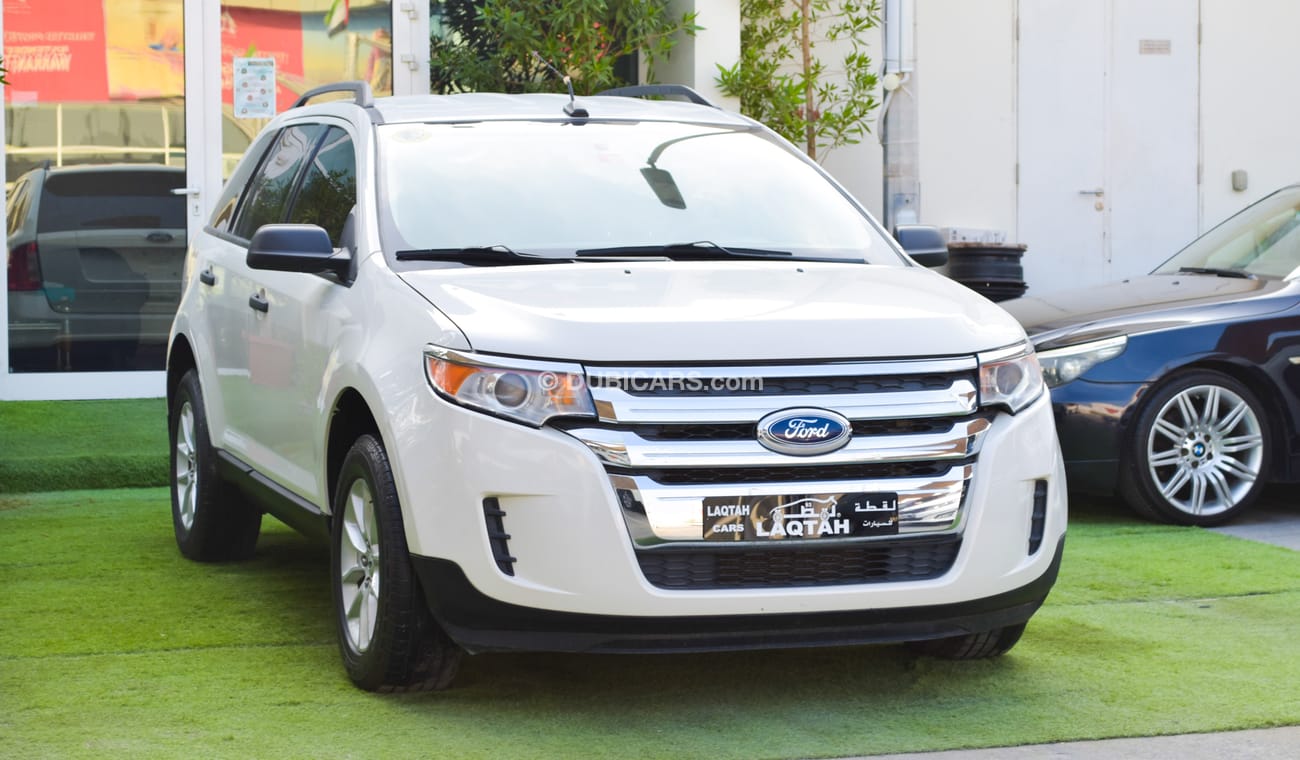 Ford Edge Imported 2013, white color inside Beige No. 2, sensors, alloy wheels and rear spoiler stabilizer, in