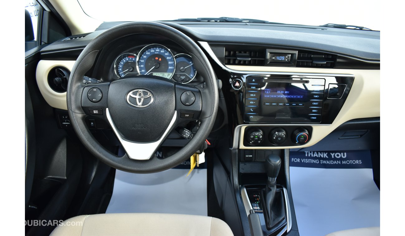 Toyota Corolla 1.6L SE 2018 GCC DEALER WARRANTY