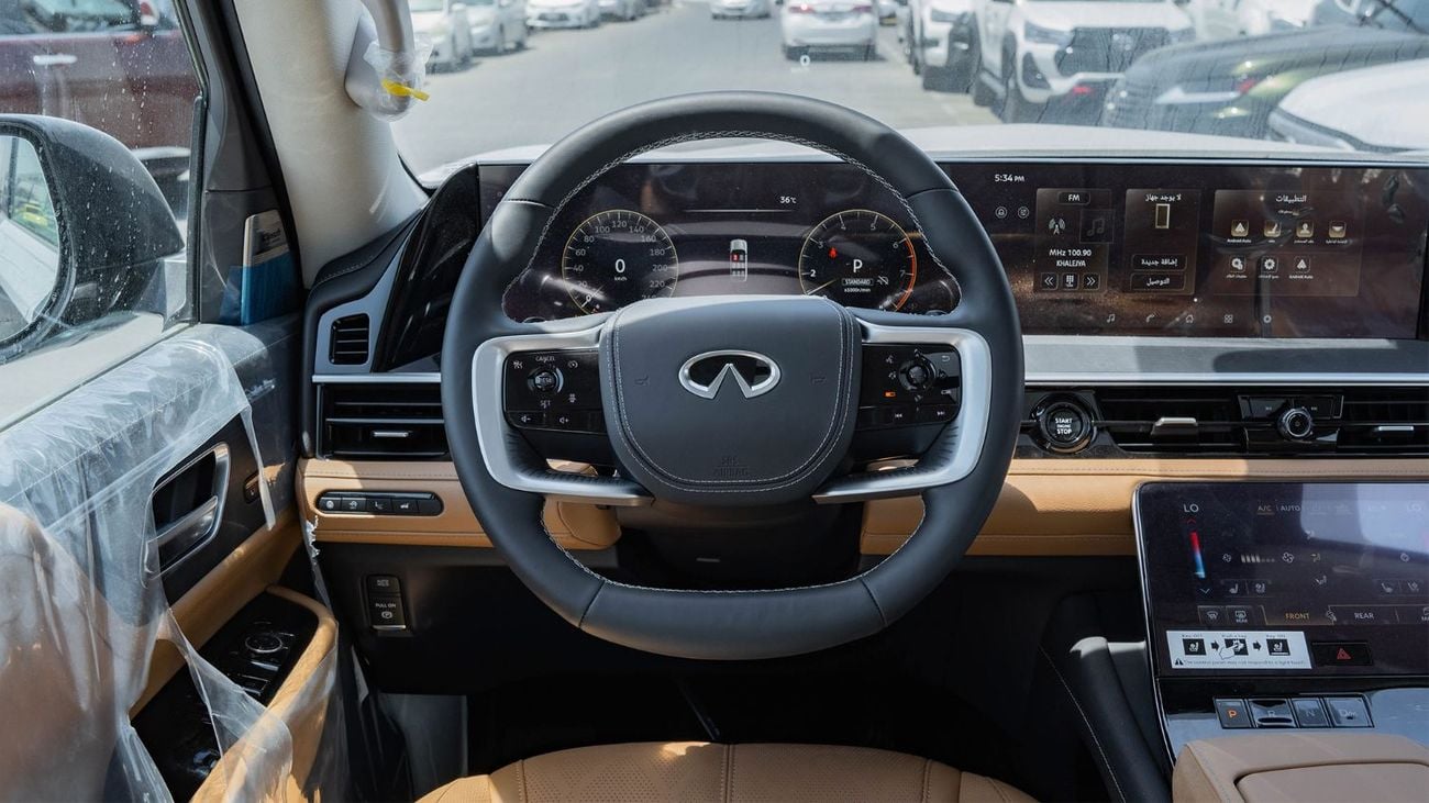 إنفينيتي QX80 2026 Infiniti QX80 Sensory 3.5L AT Petrol (Black-Tan)