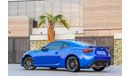 Subaru BRZ | 1,547 P.M | 0% Downpayment | Full Option | Immaculate Condition