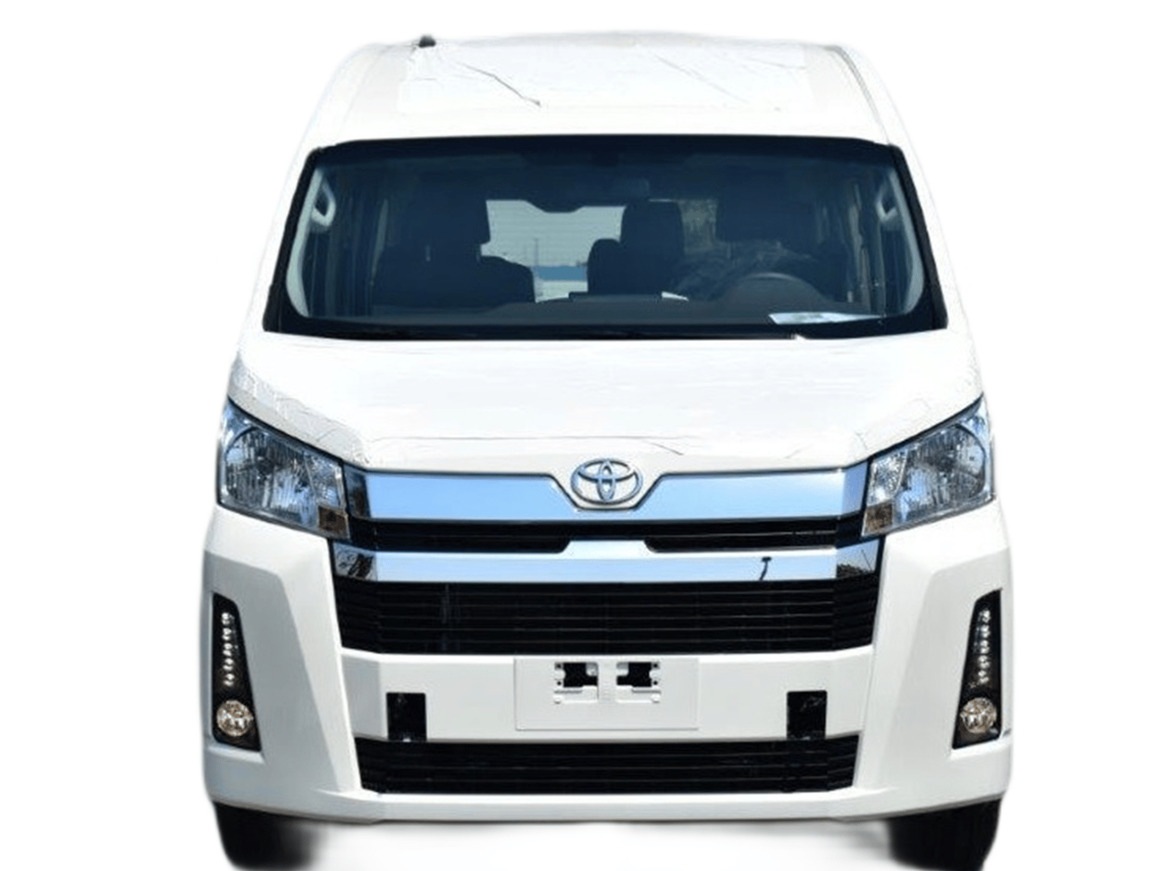 تويوتا هاياس ECT0119 - 2025 Toyota Hiace Hrf Pass Van GL - 3.5L Petrol Manual - White Bumper