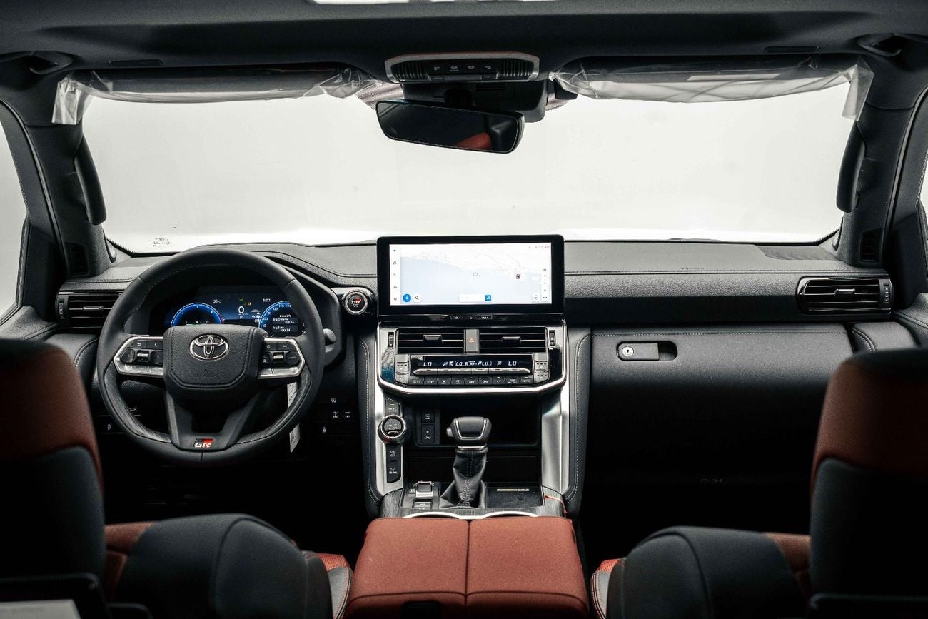 Toyota Land Cruiser GR SPORT LC300 3.3L Grey Metallic Inside GRS Black & Dark Red | Export Only
