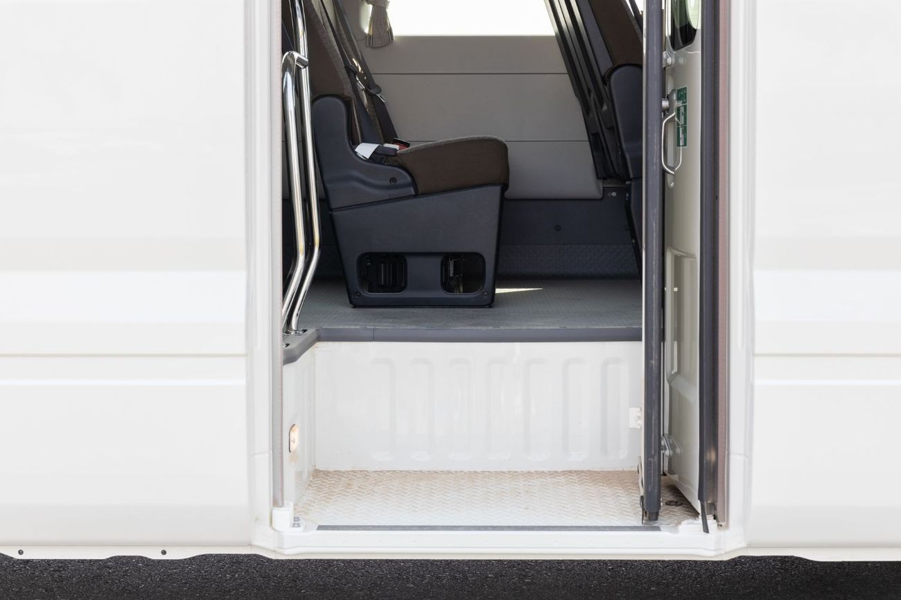 Toyota Coaster 2022 Toyota Coaster 4.2 23ST - White inside Grey