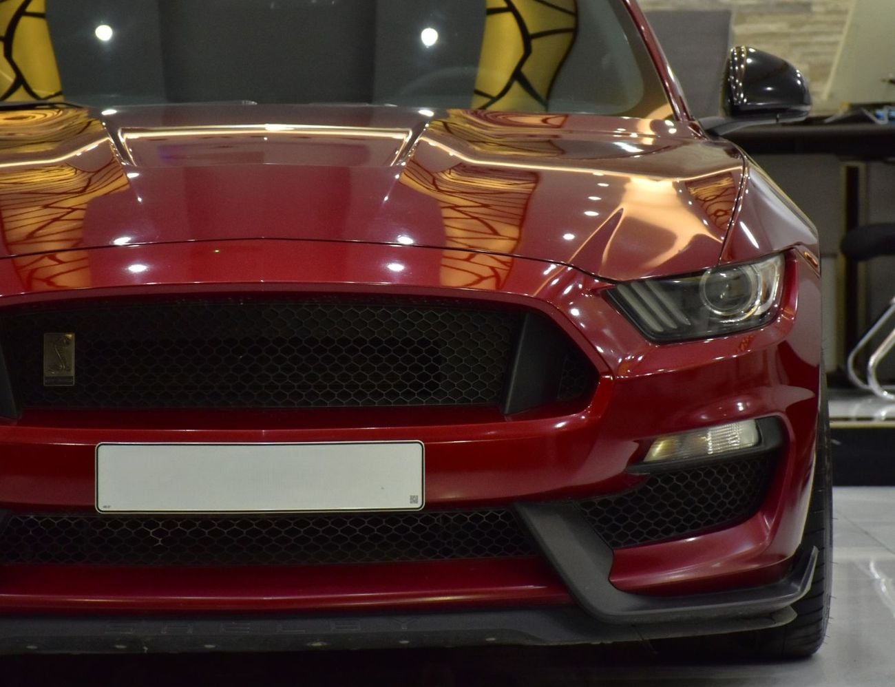 Ford Mustang EXCELLENT DEAL for our Ford Mustang SHELBY GT350 ( 2017 Model ) in Red Color GCC Specs
