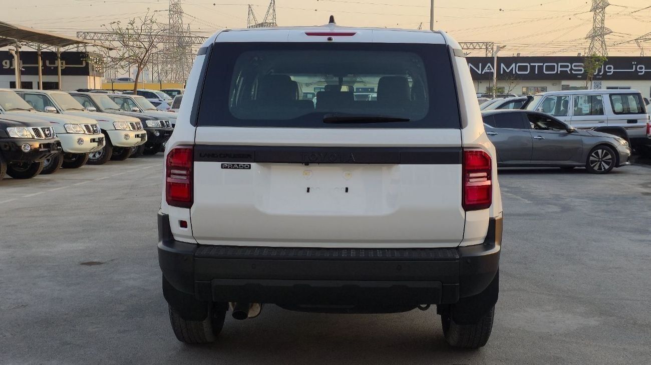 Toyota Prado GXR Toyota Prado TOYOTA PRADO PETROL 2.4T E BASIC - 2025 MODEL - WHITE INSIDE BLACK