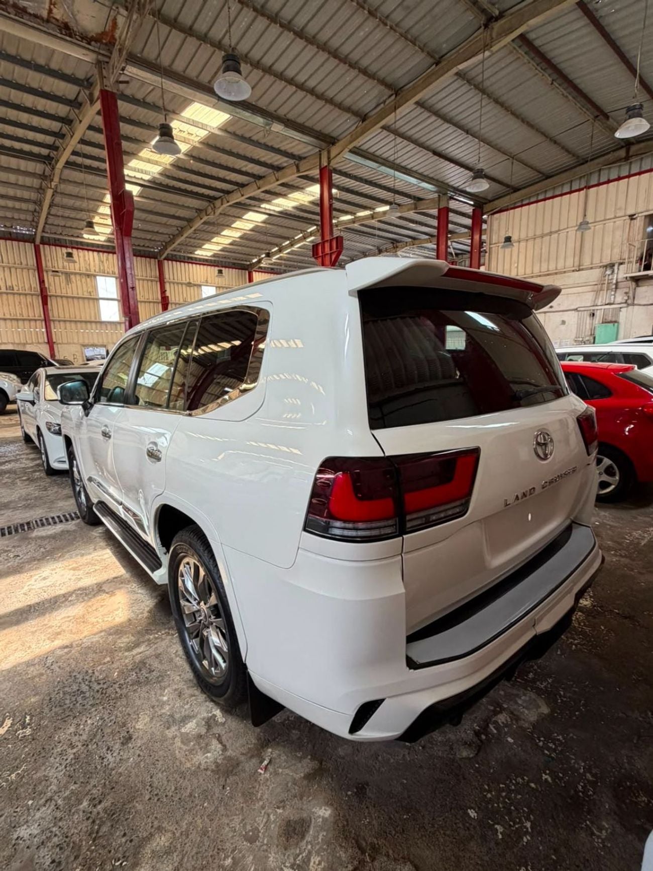 Toyota Land Cruiser GXR 2014Model Facelifted 2024 4.6L v8 petrol Engine Colour White push start Transmission Automatic Inter