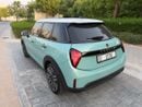 Mini Cooper C 2026 5-Door Ocean Wave Green with White Roof & Mirrors