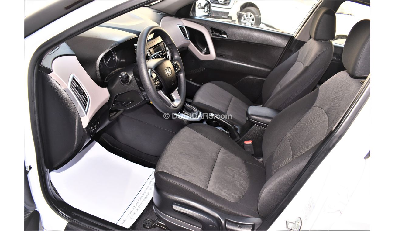 Hyundai Creta AED 1039 PM | 1.6L GL GCC DEALER WARRANTY