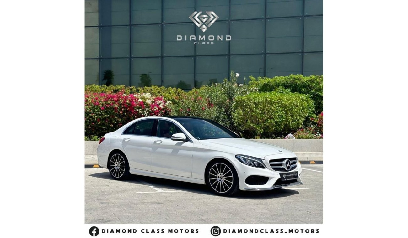 مرسيدس بنز C200 AMG باك مرسيدس بنز C200 خليجي بانوراما، تبريد كراسي ،360 كاميرا،مع سنه ضمان