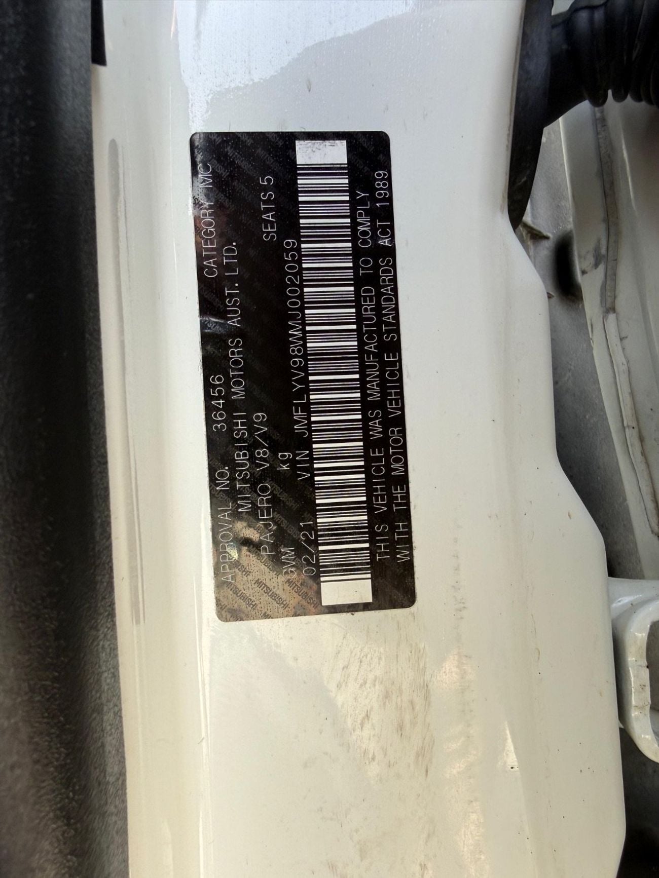 Mitsubishi Pajero Export from Australia