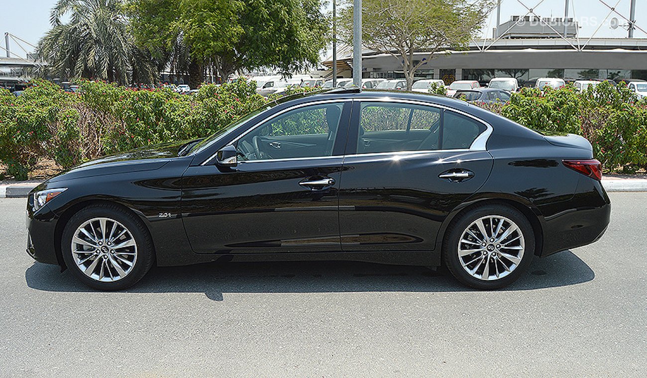 Infiniti Q50 2.0 I-4 Turbo, GCC Specs, 0km w/ 5 Years or 200,000km Warranty from Dynatrade + 1 Free Service