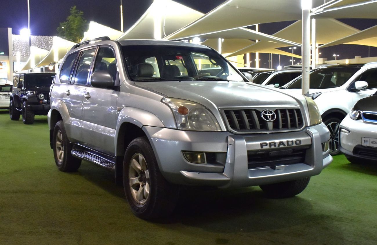 تويوتا برادو Toyota Prado VX ( 2005 Model ) in Silver Color GCC Specs