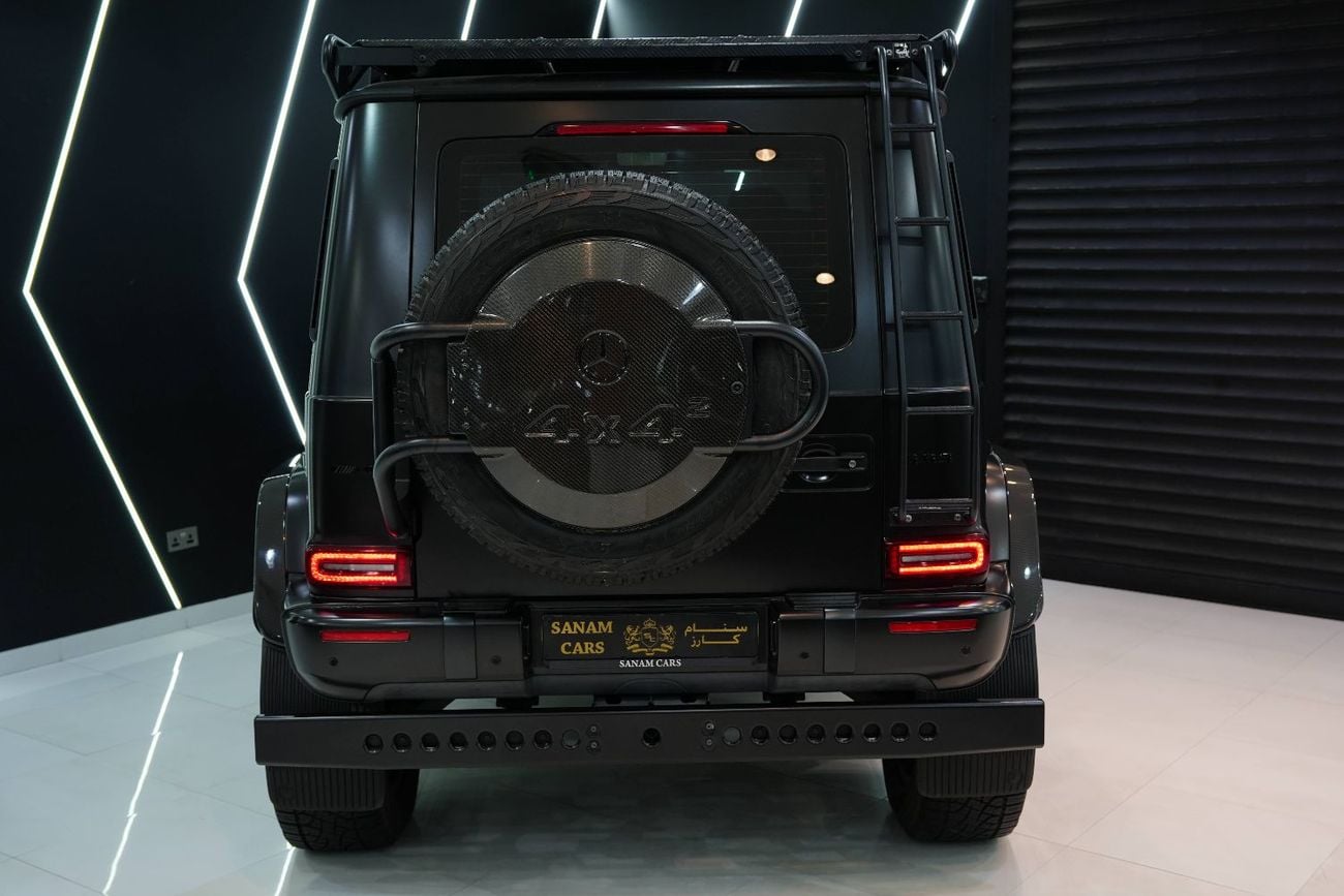 مرسيدس بنز G 63 AMG 4x4² هيكل خارجي/داخلي من ألياف الكربون، رف سقف، محاور بوابة، مواصفات خليجية!!