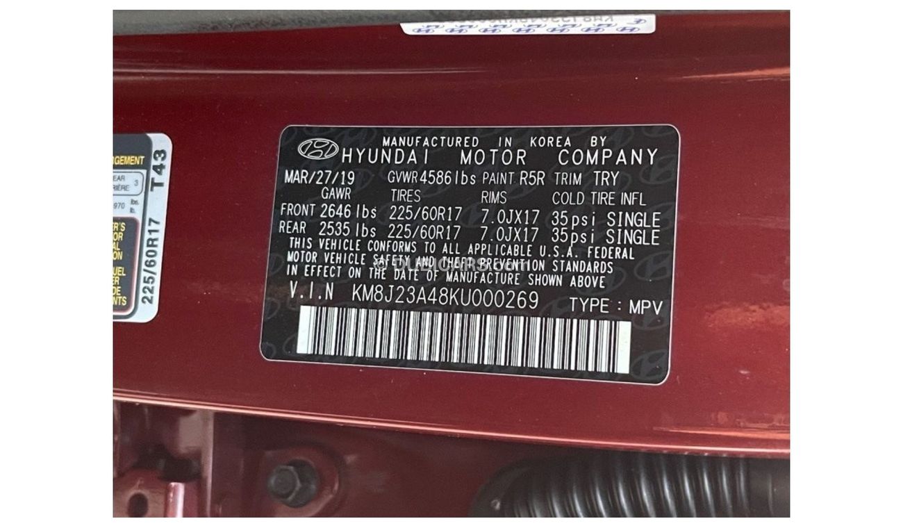 Hyundai Tucson 2019 HYUNDAI TUCSON IMPORTED FROM USA