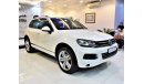 Volkswagen Touareg ( ORIGINAL PAINT صبغ وكاله ( FULL OPTION ) Volkswagen Touareg 2014 Model!! in White Color! GCC Specs