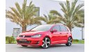 Volkswagen Golf GTI | 1,253 P.M | 0% Downpayment | Full Option | Spectacular Condition!