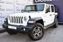 Jeep Wrangler AED 2079 PM | 3.6L UNLIMITED SPORT 4WD GCC DEALER WARRANTY
