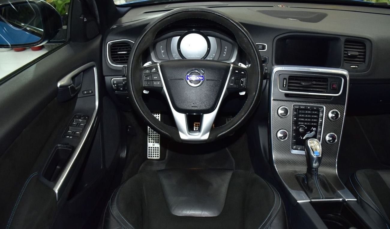 Volvo V60 EXCELLENT DEAL for our Volvo V60 Polestar T6 ( 2016 Model ) in Blue Color GCC Specs