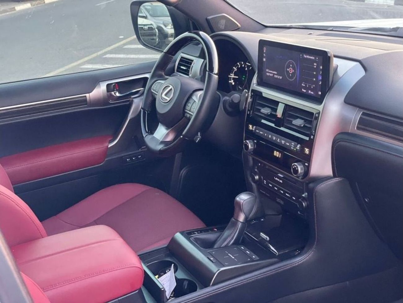 لكزس GX 460 2023 Lexus GX460 Luxury Platinum Full Option - 4.6L V8 - AWD 4x4 - Full Red 7 Seater - Radar & Senso