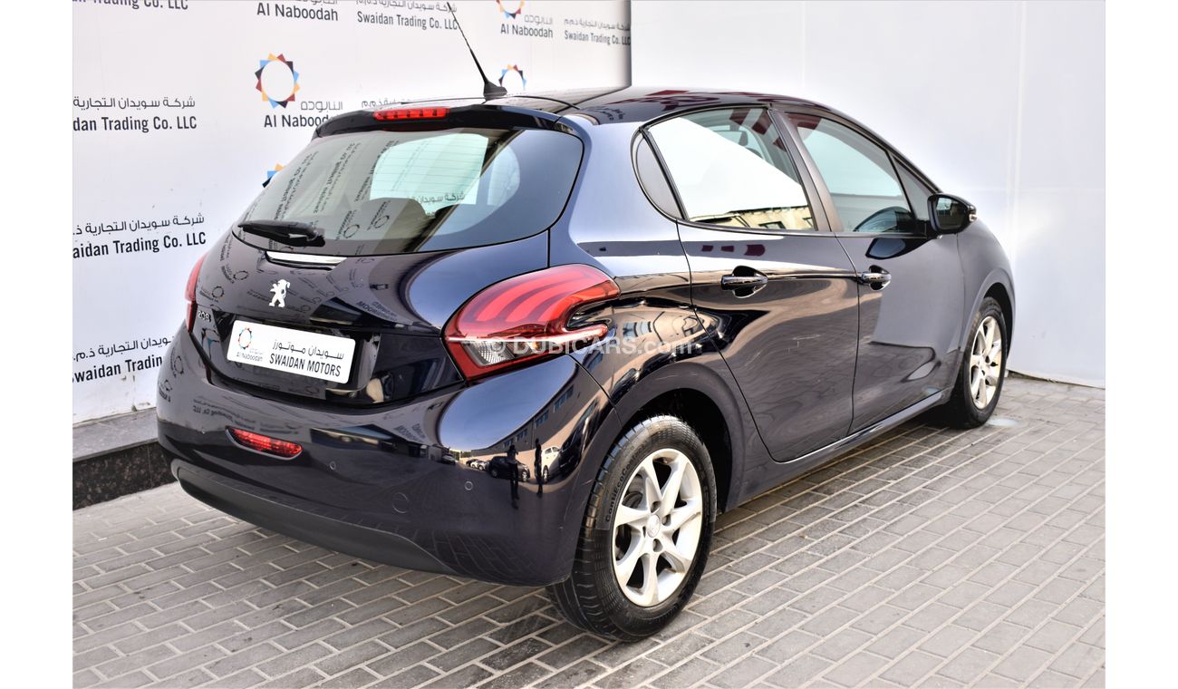 Peugeot 208 AED 684 PM | 1.6L ACTIVE 2019 GCC AGENCY WARRANTY UP TO 2024 OR 100000KM