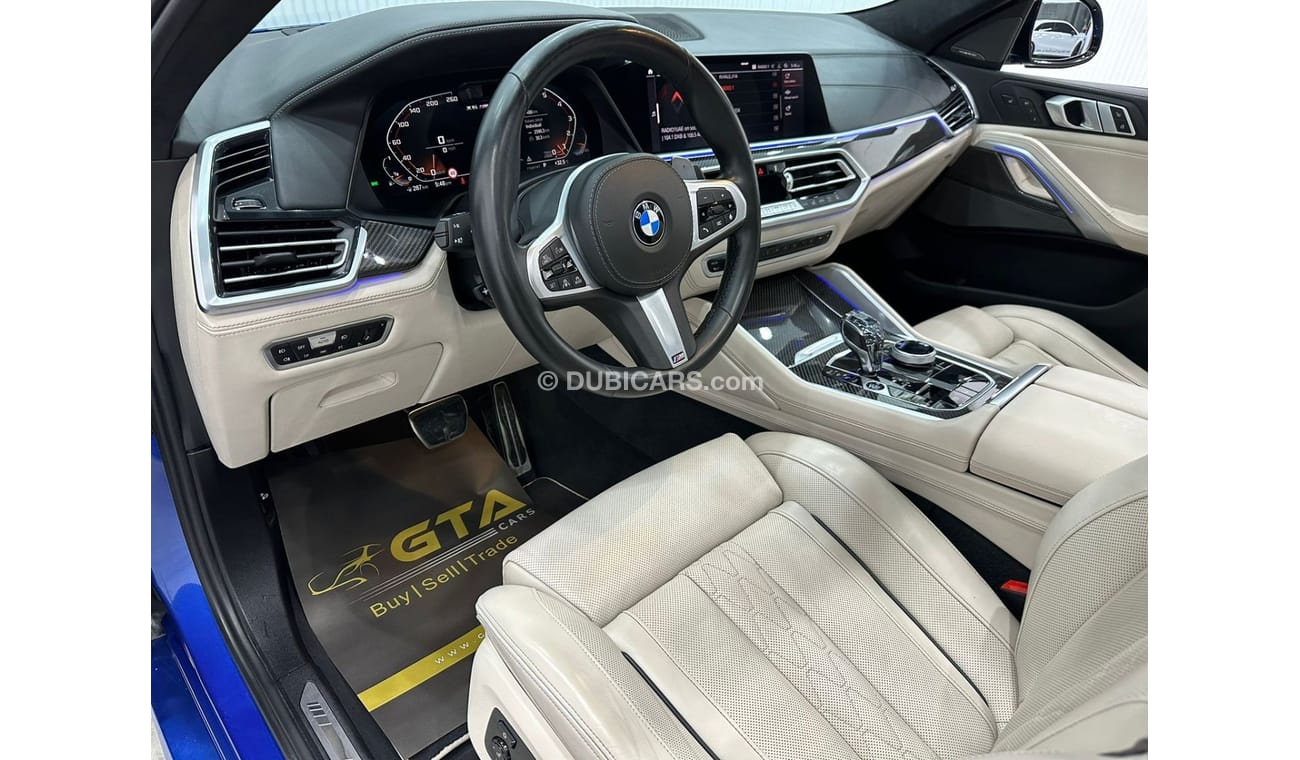 بي أم دبليو X6 2020 BMW X6 M50i, Jan 2025 BMW Warranty + Service Contract, Full Options, GCC