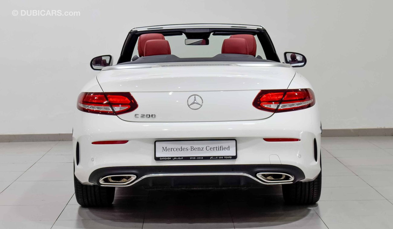 Mercedes-Benz C 200 Coupe Cabrio with Red Soft Top low mileage