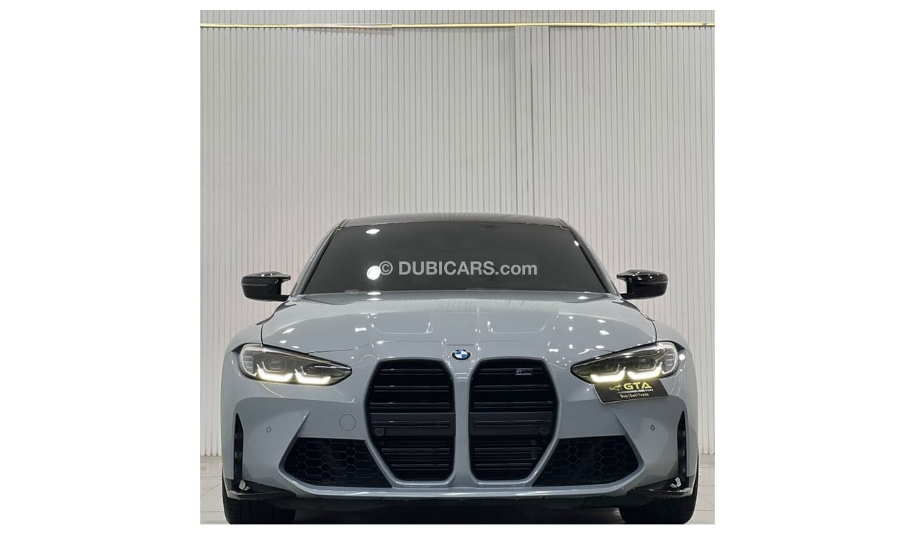 بي أم دبليو M3 2022 BMW M3 Competition, February 2027 BMW Warranty + Service Contract, Full Options, Low Kms, GCC
