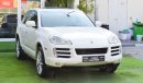 Porsche Cayenne 2010 Gulf white color inside saffron number one leather hatch sensors, alloy wheels, cruise control