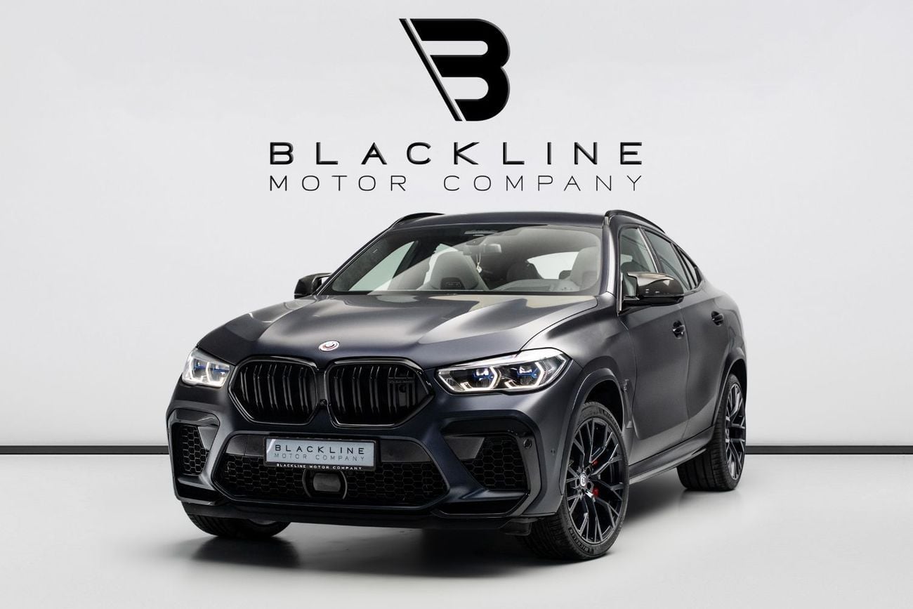 BMW X6 M STD BUY NOW, PAY 2027 | THE BLACKLINE STANDARD | BMW Warranty + Service, GCC, Low KMs