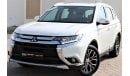 Mitsubishi Outlander Mitsubishi Outlander 2016 GCC No.1, full option, in excellent condition, without paint, without acci