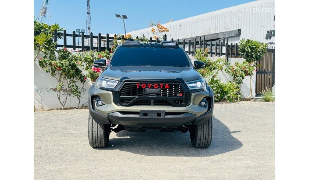 Toyota Hilux 2022 | RHD | MODIFIED WITH GR SPORT KIT | PREMIUM BLACK SPORTS BAR WITH BASKET | AFTER MARKET SIDE F