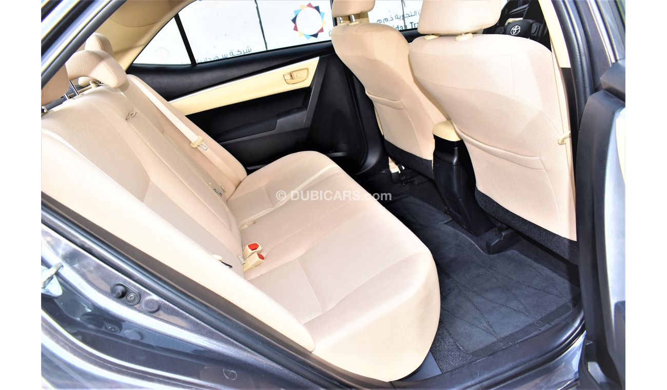 Toyota Corolla AED 1039 PM | 2.0L SE GCC DEALER WARRANTY