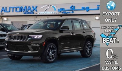 جيب جراند شيروكي Summit Reserve Luxury V6 3.6L 4X4 , Night Vision , 2023 GCC , 0Km , (ONLY FOR EXPORT)