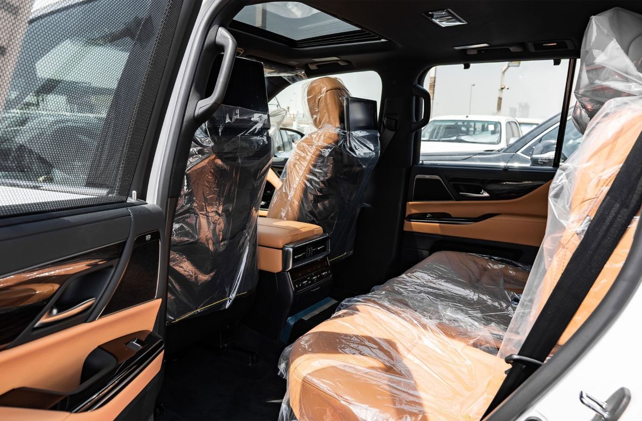 لكزس LX 700h 2025 Lexus LX700h Signature 3.5L AT Hybrid (White-Tan) 7 Seats