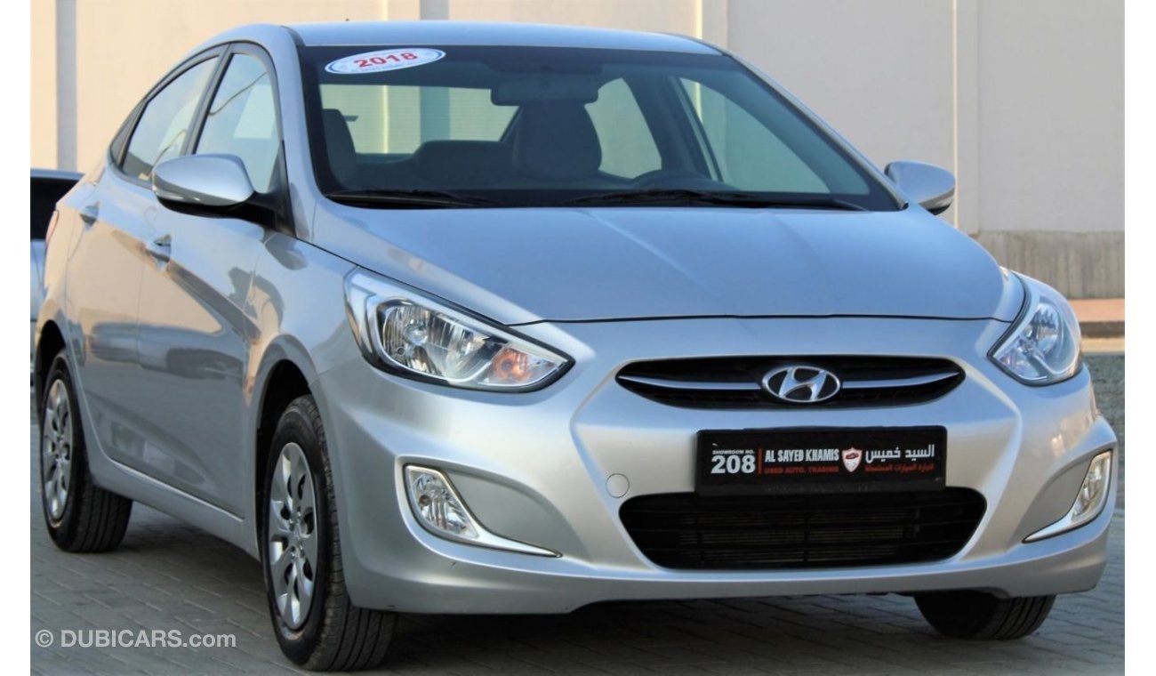 Hyundai Accent Hyundai Accent 2018 GCC in excellent condition without accidents, very clean from inside and outside