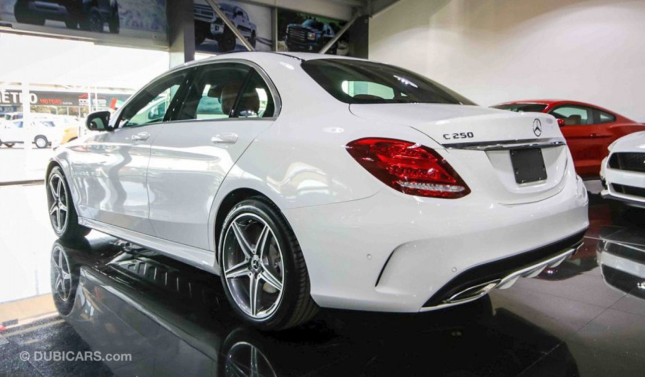 مرسيدس بنز C 250 2018, 2.0L Turbo GCC, 0km with 2 Years Unlimited Mileage Dealer Warranty