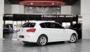 BMW 120i STD AED 800 P.M | 2019 BMW 1 SERIES  120 i  | GCC | UNDER WARRANTY | PERFECT CONDITION