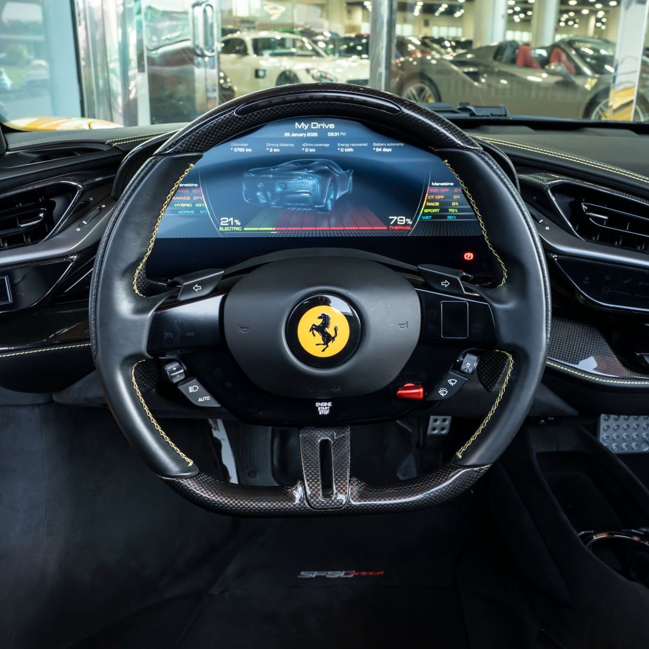 Ferrari SF90 Spider FERRARI SF90 SPIDER DONE ONLY 3000KM GCC WITH WARRANTY + SERVICE