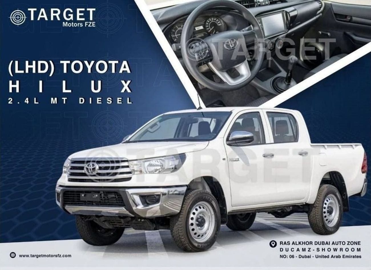تويوتا هيلوكس DLX TOYOTA HILUX 2.4L DIESEL MT 2023
