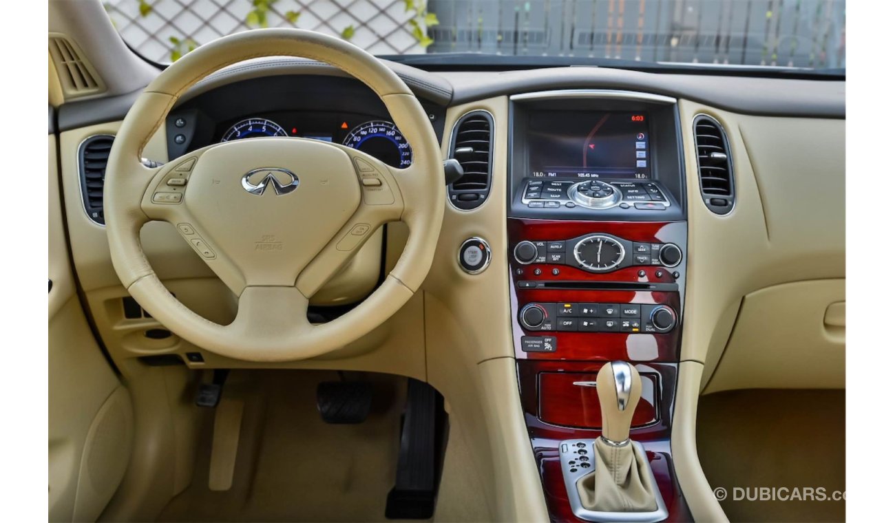 إنفينيتي QX50 1,253 P.M |  0% Downpayment | Full Option | Excellent Condition!