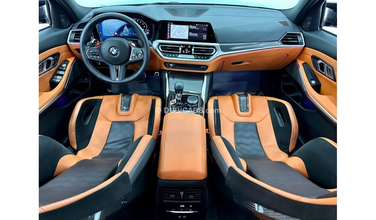 بي أم دبليو M3 2021 BMW M3 Competition, ( Full Carbon Fibre ), Jun 2025 BMW Warranty + BMW Service Contract, GCC