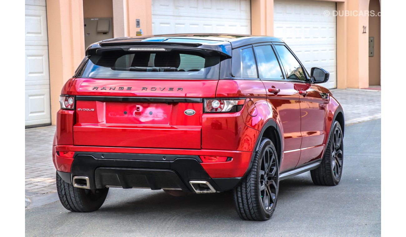 Land Rover Range Rover Evoque Dynamic 2015 GCC under Agency Warranty with Zero Down-Payment.